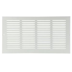 RELIABILT 16-in x 6-in Steel White Sidewall / Ceiling Grille + Free Shipping